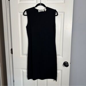 Maglificio Belvedere, Florence Italy, black sleeveless dress, small, party
